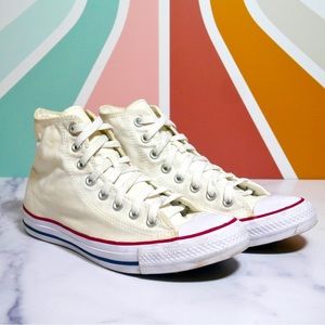 SOLD Converse High Top Shoes - White - Women’s Size 9, Men’s Size 7